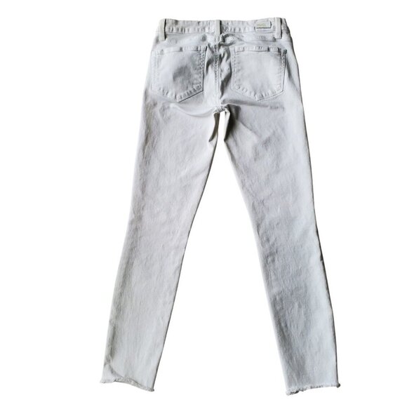 PAIGE Verdugo Ankle Skinny Jean Raw Hems Distressing Size 27 - Picture 5 of 16